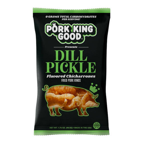 Dill Pickle Pork Rinds 1.75oz by Pork King Good