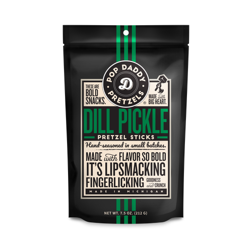 Dill Pickle Pretzels 7.5oz by Pop Daddy Snacks