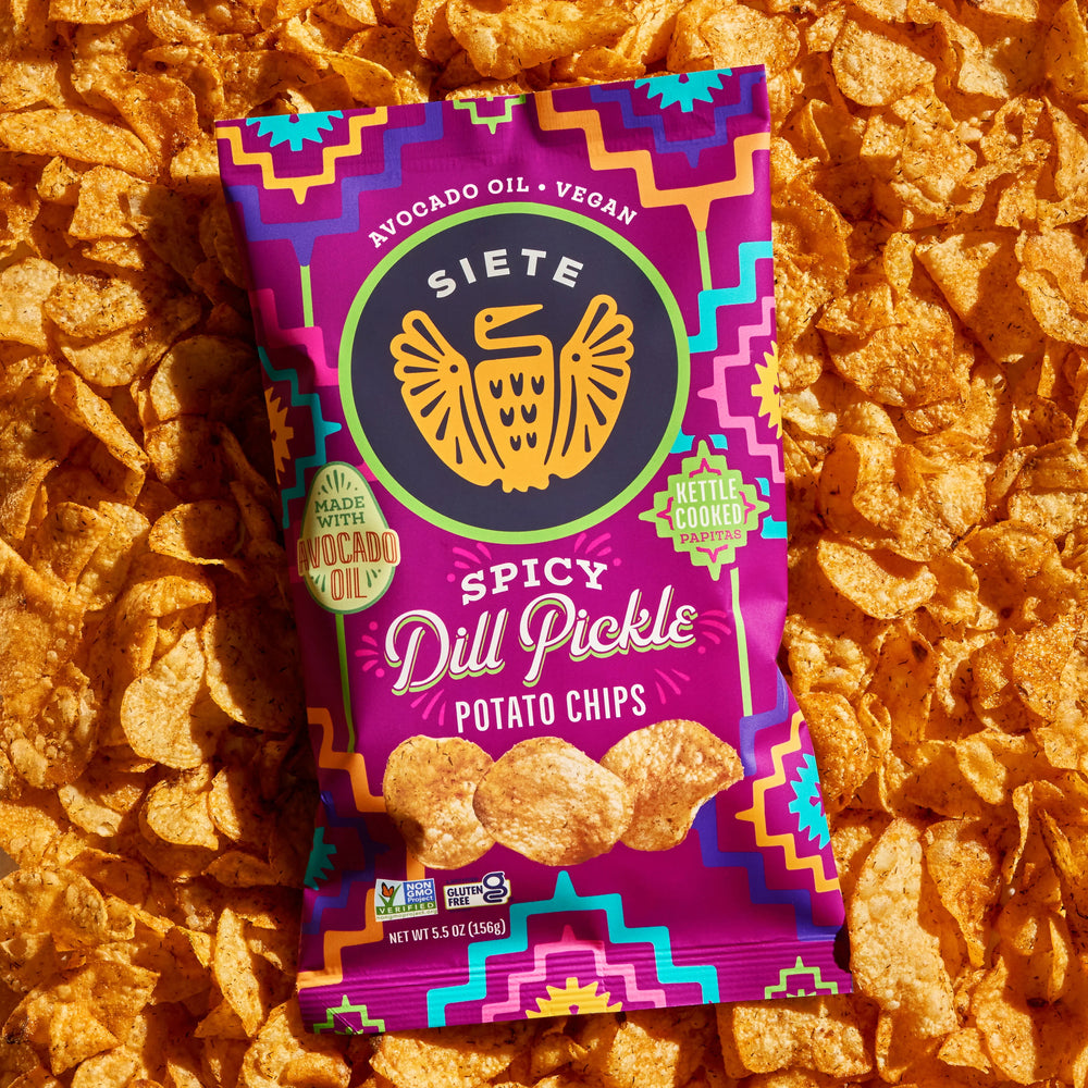 Spicy Dill Pickle Kettle Chips by Siete