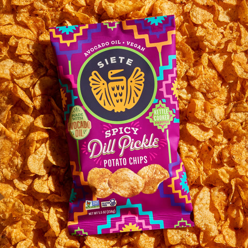 Spicy Dill Pickle Kettle Chips by Siete
