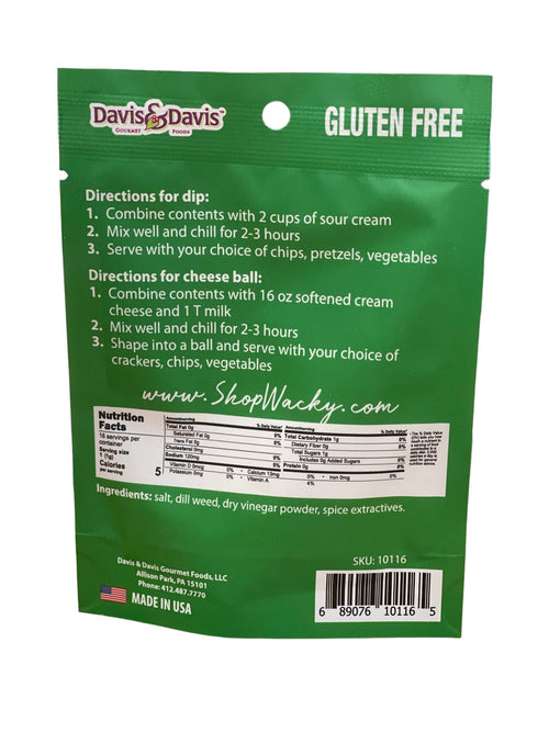 Dill Pickle Dip Mix by Davis & Davis Gourmet Foods